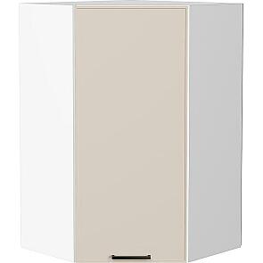Шкаф верхний угловой Эйр Cream Silk/Белый 920*600*600