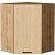 Шкаф верхний угловой Эйр Real Oak/Дуб Вотан 716*600*600