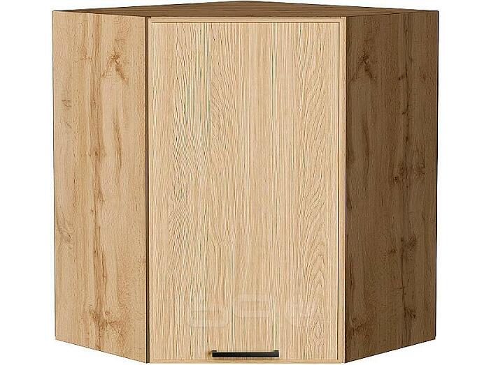 Шкаф верхний угловой Эйр Real Oak/Дуб Вотан 716*600*600