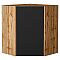 Шкаф верхний угловой Евро Антрацит Дуб Вотан 716*600*600