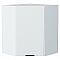 Шкаф верхний угловой Евро Белый / Белый 716*600*600