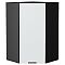 Шкаф верхний угловой Евро Белый / Graphite 920*600*600