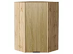 Шкаф верхний угловой Евро Лайн Дуб песочный/Дуб Вотан 920*600*600