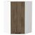 Шкаф верхний угловой Флэт Brown Casella Oak 2S/Белый 920*600*600