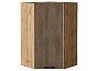 Шкаф верхний угловой Флэт Brown Casella Oak 2S/Дуб Вотан 920*600*600