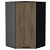 Шкаф верхний угловой Флэт Brown Casella Oak 2S/Graphite 920*600*600