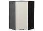 Шкаф верхний угловой Флэт Cashmere In 2S/Graphite 920*600*600