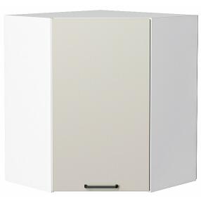 Шкаф верхний угловой Флэт Cashmere In 2S/Белый 716*600*600