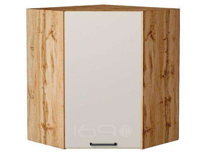 Шкаф верхний угловой Флэт Cashmere In 2S/Дуб Вотан 716*600*600