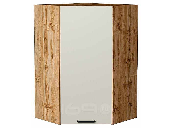 Шкаф верхний угловой Флэт Cashmere In 2S/Дуб Вотан 920*600*600