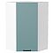 Шкаф верхний угловой Флэт Grey-green In 2S/Белый 920*600*600 Шкаф верхний угловой Флэт Grey-green In 2S/Белый 920*600*600