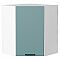Шкаф верхний угловой Флэт Grey-green In 2S/Белый 716*600*600 Шкаф верхний угловой Флэт Grey-green In 2S/Белый 716*600*600