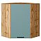 Шкаф верхний угловой Флэт Grey-green In 2S/Дуб Вотан 716*600*600 Шкаф верхний угловой Флэт Grey-green In 2S/Дуб Вотан 716*600*600