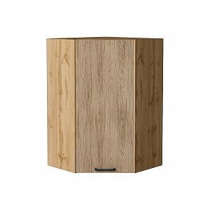 Шкаф верхний угловой Флэт Natural Casella Oak 2S/Дуб Вотан 920*600*600