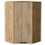 Шкаф верхний угловой Флэт Natural Casella Oak 2S/Дуб Вотан 920*600*600