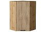 Шкаф верхний угловой Флэт Natural Casella Oak 2S/Дуб Вотан 920*600*600