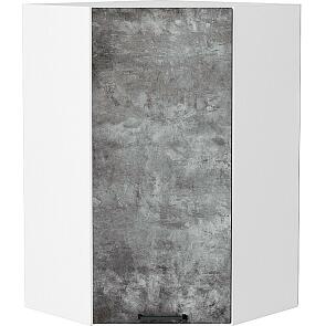 Шкаф верхний угловой Флэт Temple Stone 2S/Белый 920*600*600