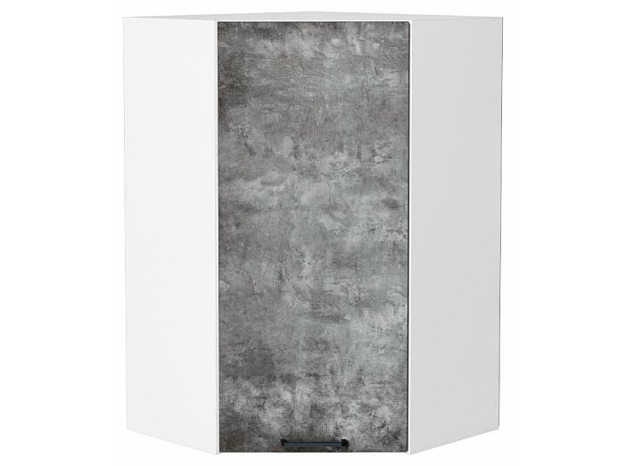 Шкаф верхний угловой Флэт Temple Stone 2S/Белый 920*600*600