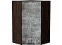 Шкаф верхний угловой Флэт Temple Stone 2S/Graphite 920*600*600