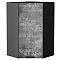 Шкаф верхний угловой Флэт Temple Stone 2S/Graphite 920*600*600 Шкаф верхний угловой Флэт Temple Stone 2S/Graphite 920*600*600
