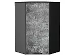 Шкаф верхний угловой Флэт Temple Stone 2S/Graphite 920*600*600