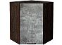 Шкаф верхний угловой Флэт Temple Stone 2S/Graphite 716*600*600