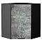 Шкаф верхний угловой Флэт Temple Stone 2S/Graphite 716*600*600 Шкаф верхний угловой Флэт Temple Stone 2S/Graphite 716*600*600