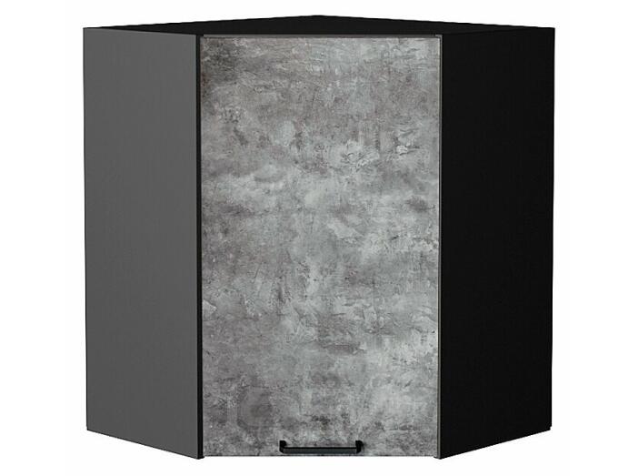 Шкаф верхний угловой Флэт Temple Stone 2S/Graphite 716*600*600
