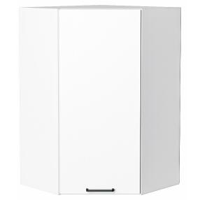 Шкаф верхний угловой Флэт White In 2S/Белый 920*600*600
