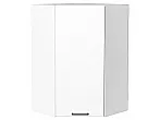 Шкаф верхний угловой Флэт White In 2S/Белый 920*600*600