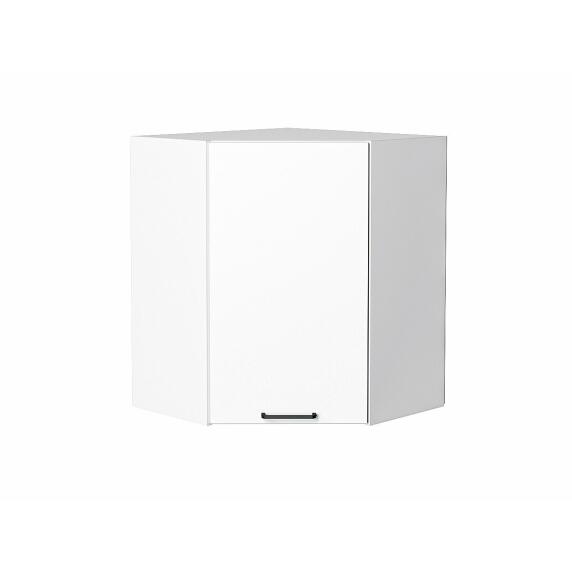 Шкаф верхний угловой Флэт White In 2S/Белый 716*600*600