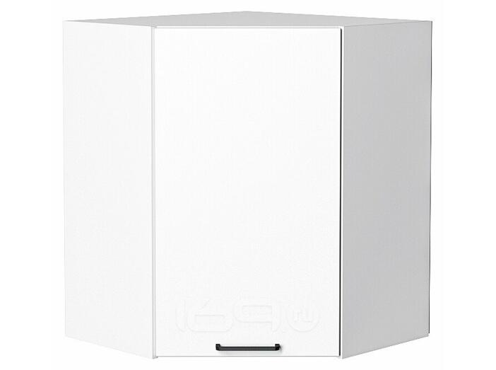 Шкаф верхний угловой Флэт White In 2S/Белый 716*600*600