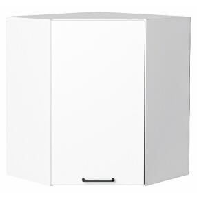 Шкаф верхний угловой Флэт White In 2S/Белый 716*600*600