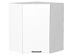 Шкаф верхний угловой Флэт White In 2S/Белый 716*600*600