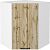 Шкаф верхний угловой Флэт Wotan Oak 2S/Белый 716*600*600