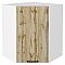Шкаф верхний угловой Флэт Wotan Oak 2S/Белый 716*600*600 Шкаф верхний угловой Флэт Wotan Oak 2S/Белый 716*600*600