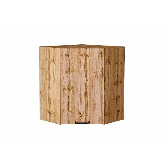 Шкаф верхний угловой Флэт Wotan Oak 2S/Дуб Вотан 716*600*600