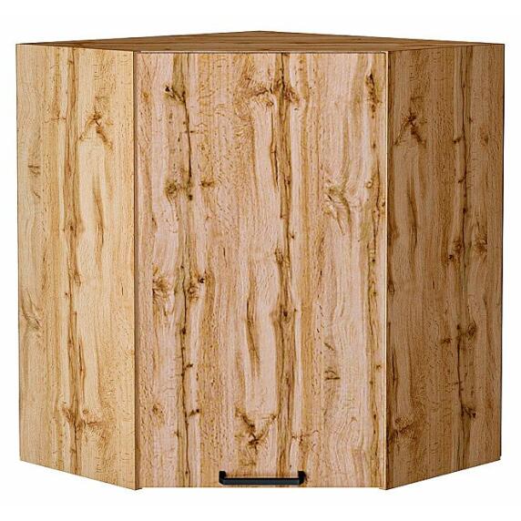 Шкаф верхний угловой Флэт Wotan Oak 2S/Дуб Вотан 716*600*600
