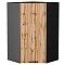 Шкаф верхний угловой Флэт Wotan Oak 2S/Graphite 920*600*600 Шкаф верхний угловой Флэт Wotan Oak 2S/Graphite 920*600*600
