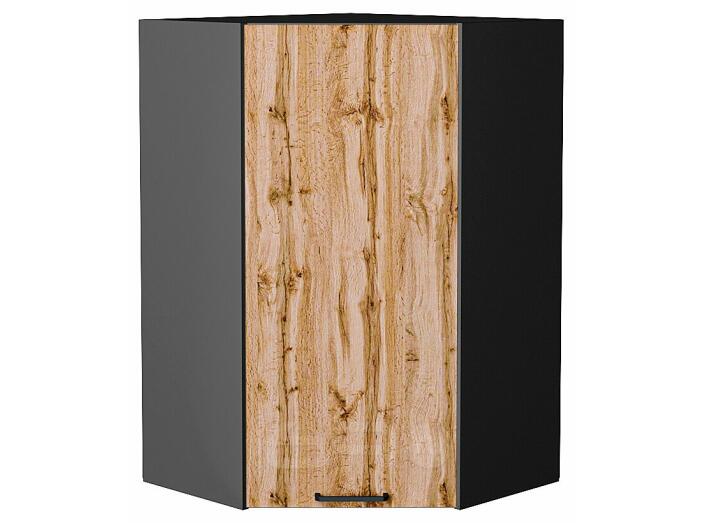 Шкаф верхний угловой Флэт Wotan Oak 2S/Graphite 920*600*600