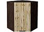 Шкаф верхний угловой Флэт Wotan Oak 2S/Graphite 716*600*600