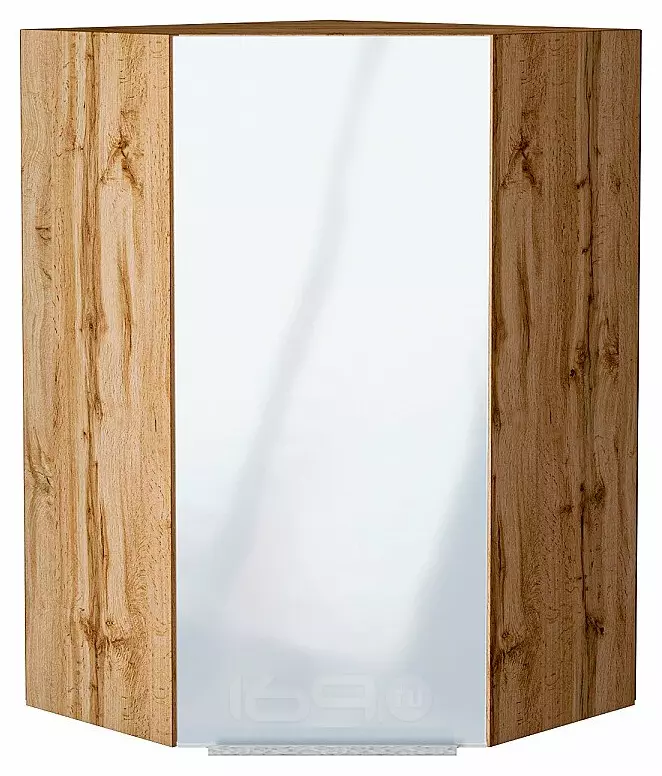 Шкаф верхний угловой Фьюжн Angel Дуб Вотан 920*600*600