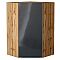 Шкаф верхний угловой Фьюжн Anthracite Дуб Вотан 920*600*600 Шкаф верхний угловой Фьюжн Anthracite Дуб Вотан 920*600*600