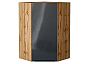 Шкаф верхний угловой Фьюжн Anthracite Дуб Вотан 920*600*600