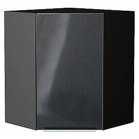 Шкаф верхний угловой Фьюжн Anthracite Graphite 716*600*600