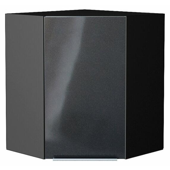 Шкаф верхний угловой Фьюжн Anthracite Graphite 716*600*600