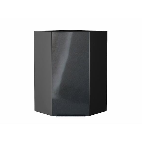 Шкаф верхний угловой Фьюжн Anthracite Graphite 920*600*600