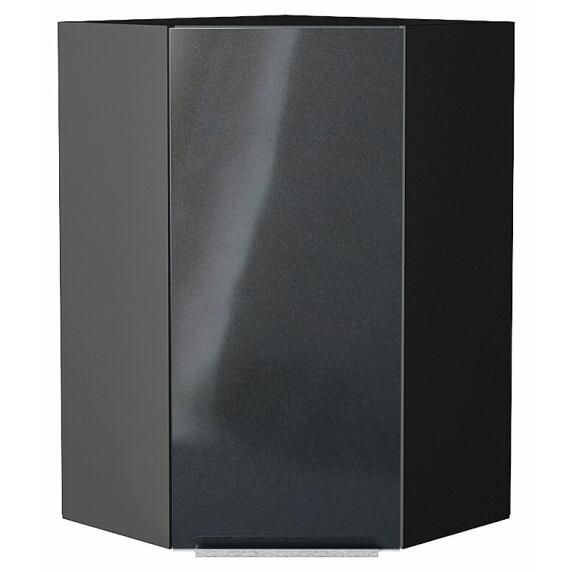 Шкаф верхний угловой Фьюжн Anthracite Graphite 920*600*600