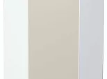 Шкаф верхний угловой Фьюжн Cream Silk/Белый 920*600*600