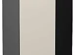 Шкаф верхний угловой Фьюжн Cream Silk/Graphite 716*600*600
